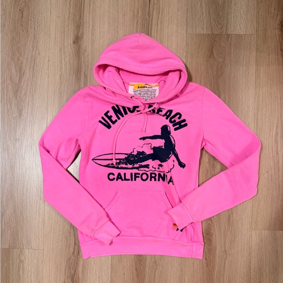 NWOT Aviator Nation Venice Beach California Surf Hoodie - Picture 2 of 6
